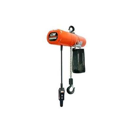 Cm CM Lodestar 1/2 Ton, Electric Chain Hoist W/ Chain Container, 20' Lift, 16 FPM, 115V 3152NH